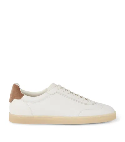 Brunello Cucinelli Deerskin Sneakers In Yellow