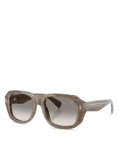 Brunello Cucinelli Demetra Square Sunglasses, 53mm In Brown