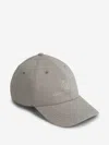 Brunello Cucinelli Beige Baseball Cap With Printed Logo In Brown