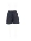 Brunello Cucinelli Tailored Dark Denim Shorts In Blu