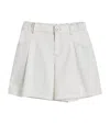 Brunello Cucinelli Pleated Cotton Shorts