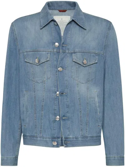 BRUNELLO CUCINELLI BRUNELLO CUCINELLI DENIM COTTON JACKET