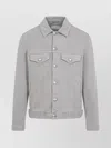 Brunello Cucinelli Structured Denim Jacket With Soft Finish