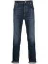 Brunello Cucinelli Blue Cotton Denim Regular Jeans In Blue
