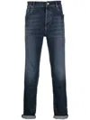 Brunello Cucinelli Blue Cotton Denim Regular Jeans In Blue