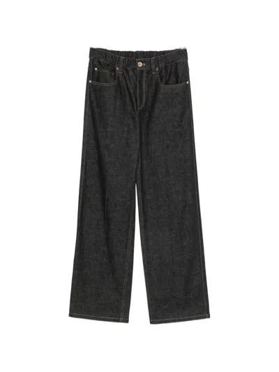 Brunello Cucinelli Denim Cotton Jeans In Black
