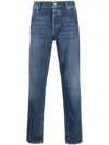 Brunello Cucinelli Rolled Cuff Denim Jeans In Blue