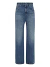 Brunello Cucinelli Authentic Denim Column Jeans With Jewelry Clothing In Blue