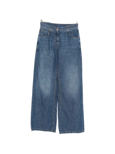 Brunello Cucinelli Denim Cotton Jeans In Blue
