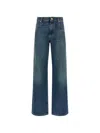 Brunello Cucinelli Blue Stonewashed Denim Jeans In Blue