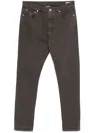 Brunello Cucinelli Men Garment-dyed Comfort Lightweight 5-pocket Jeans In Brown