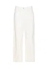 Brunello Cucinelli Five Classic Pockets Denim Trousers In White