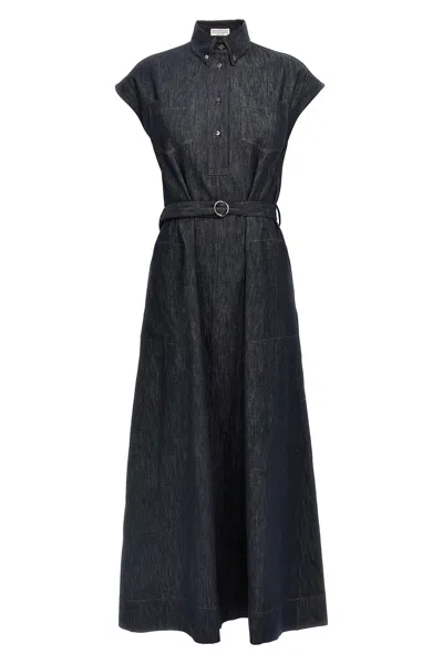 BRUNELLO CUCINELLI BRUNELLO CUCINELLI DENIM DRESS
