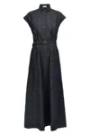 Brunello Cucinelli Denim Dress In Black