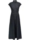 Brunello Cucinelli Denim Dress In Blue