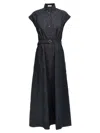 Brunello Cucinelli Denim Dress In Blue