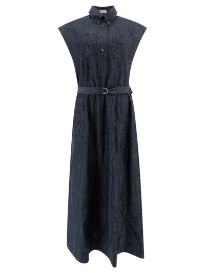 BRUNELLO CUCINELLI BRUNELLO CUCINELLI DENIM DRESS