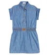 Brunello Cucinelli Denim Dress In Blue