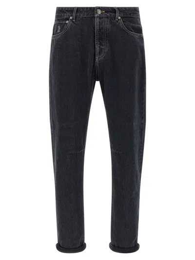 BRUNELLO CUCINELLI DENIM GREY JEANS