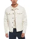 Brunello Cucinelli Classic White Denim Jacket For Men In Neutral