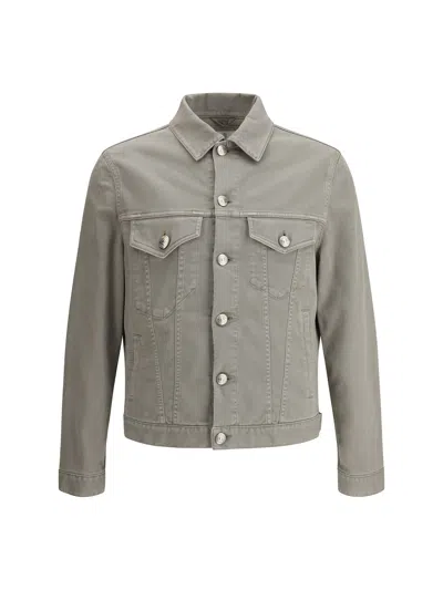 Brunello Cucinelli Essential Denim Jacket In Beige