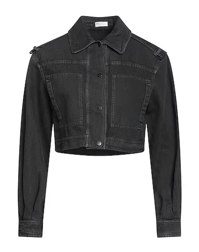 Brunello Cucinelli Denim Jacket In Black
