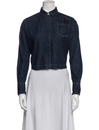 Pre-owned Brunello Cucinelli Denim Jacket In Blue