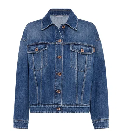 Brunello Cucinelli Denim Jacket In Blue