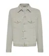 Brunello Cucinelli Essential Denim Jacket In Brown