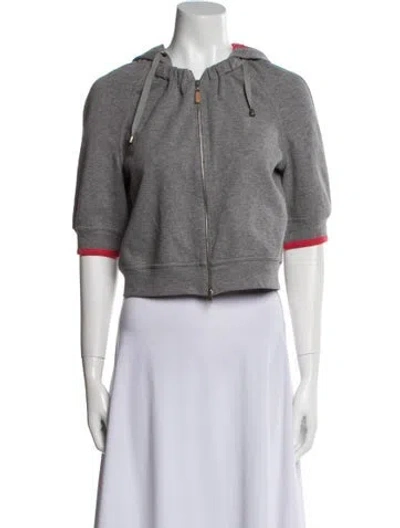 Pre-owned Brunello Cucinelli Denim Jacket In Gray