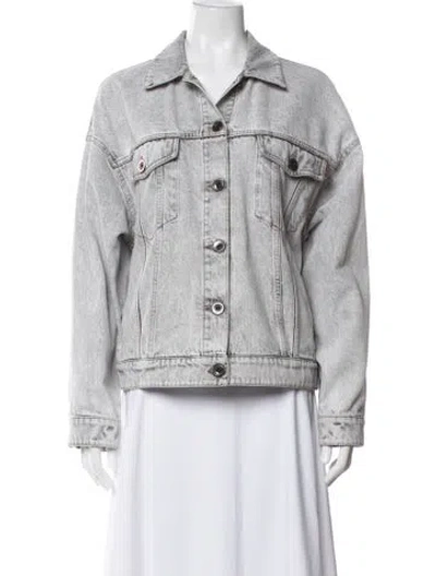 Pre-owned Brunello Cucinelli Denim Jacket In Gray