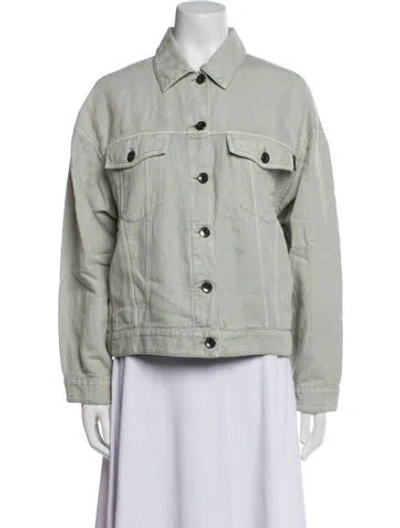 Pre-owned Brunello Cucinelli Denim Jacket In Green