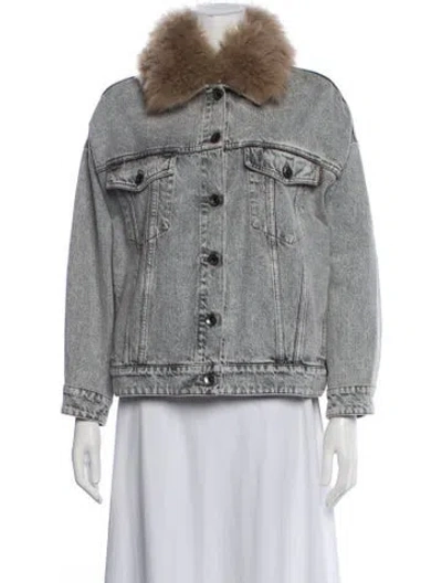 Pre-owned Brunello Cucinelli Denim Jacket In Grey