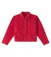 Brunello Cucinelli Denim Jacket In Red