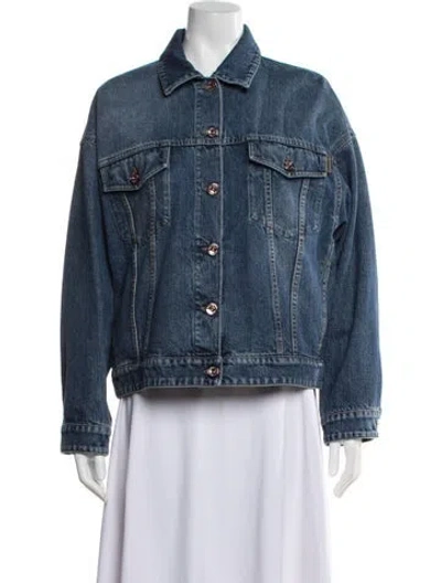 Pre-owned Brunello Cucinelli Denim Jacket W/ Tags In Blue