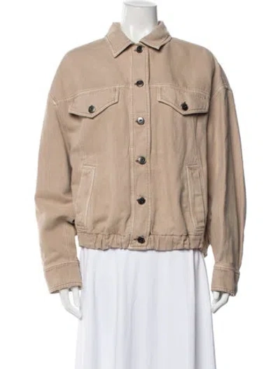 Pre-owned Brunello Cucinelli Denim Jacket W/ Tags In Brown