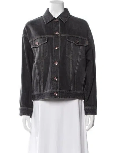 Pre-owned Brunello Cucinelli Denim Jacket W/ Tags In Gray