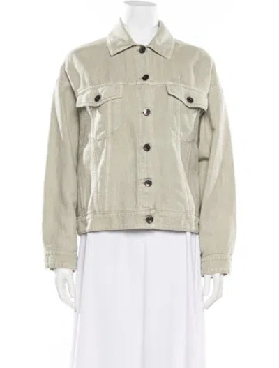 Pre-owned Brunello Cucinelli Denim Jacket W/ Tags In Green