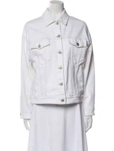 Pre-owned Brunello Cucinelli Denim Jacket In White
