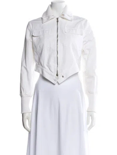 Pre-owned Brunello Cucinelli Denim Jacket In White