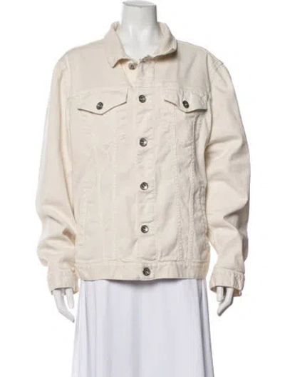 Pre-owned Brunello Cucinelli Denim Jacket In White