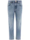 Brunello Cucinelli Logo Patch Straight Leg Jeans For Women