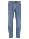 Brunello Cucinelli Five-pocket Denim Trousers In Blue