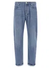 Brunello Cucinelli Five-pocket Denim Trousers In Blue