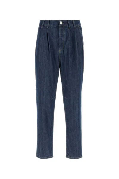 Brunello Cucinelli Denim Jeans In Orange