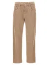 Brunello Cucinelli Denim Jeans In Beige