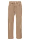 Brunello Cucinelli Denim Jeans In Beige
