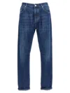 Brunello Cucinelli Denim Jeans With Belt Loops And Contrast Stitching