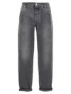 Brunello Cucinelli Greyscale Denim Trousers