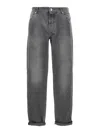 Brunello Cucinelli Greyscale Denim Trousers In Blue